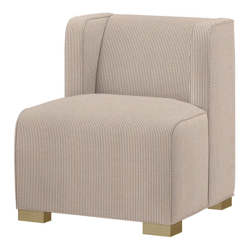 TAU Upholstery Slipper Chair, Dune, Perigold Arigato Mango