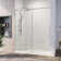 46'' - 48'' W x 76'' H Single Added Frameless Shower Door with Clear Glass