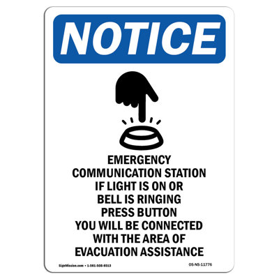 Emergency Communication Sign
