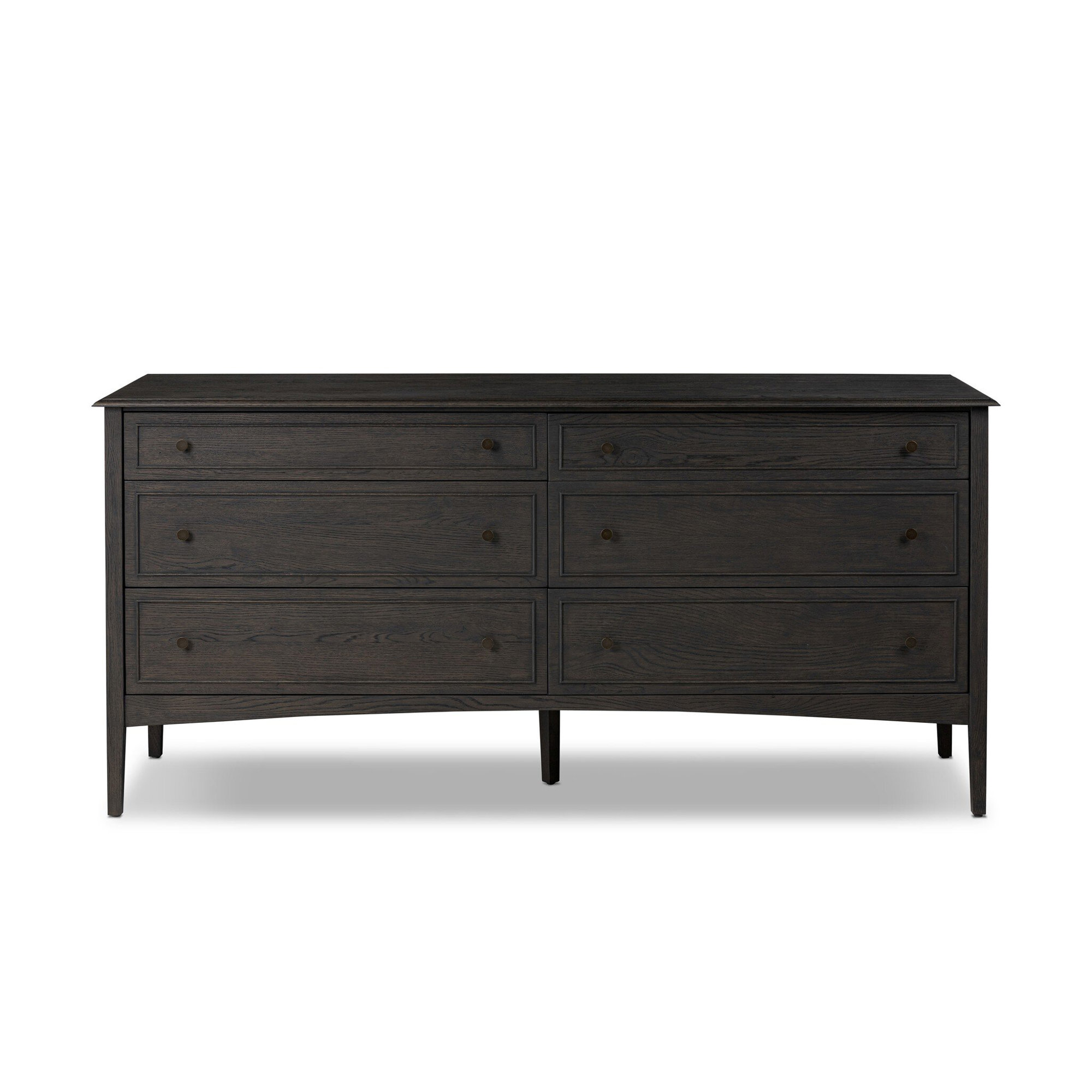Kipp 6 Drawer Dresser, Black