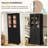 67.2" Tall Bathroom Storage Cabinet With Tempered Glass Doors, Adjustable Shelves & Drawer – Modern Freestanding Linen Tower, Soft-Close Design-1468385036