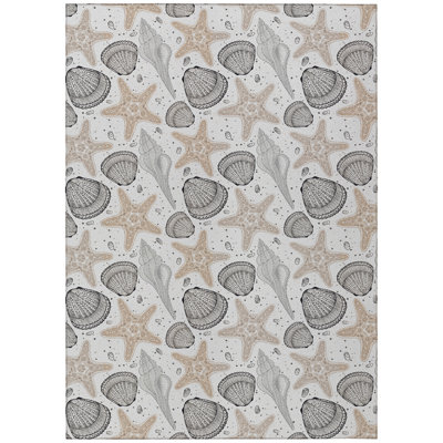 Deniela Washable Geometric Indoor / Outdoor Rug