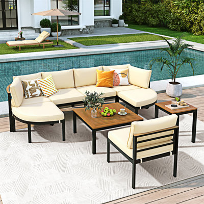 Ensemble de conversation pour canapé modulaire d'extérieur