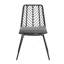 CHAISE, 2PCS avec 2 coussins, gris