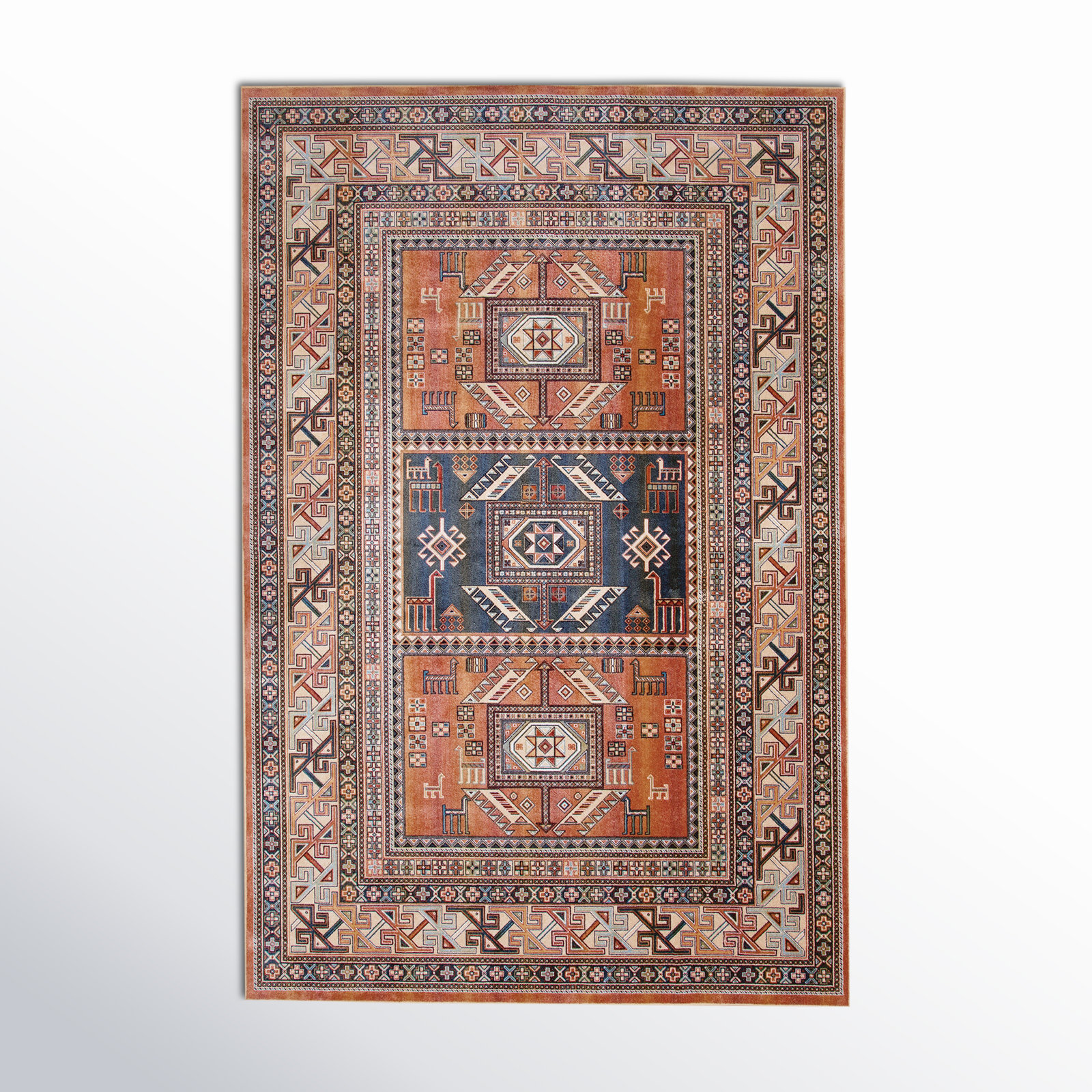 Ovid Oriental Machine Woven Area Rug, Rectangle 3'2" x 4'6"