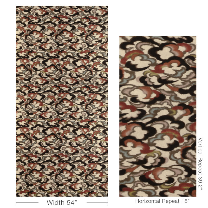 Stratus Print, Black/Brown/Clay