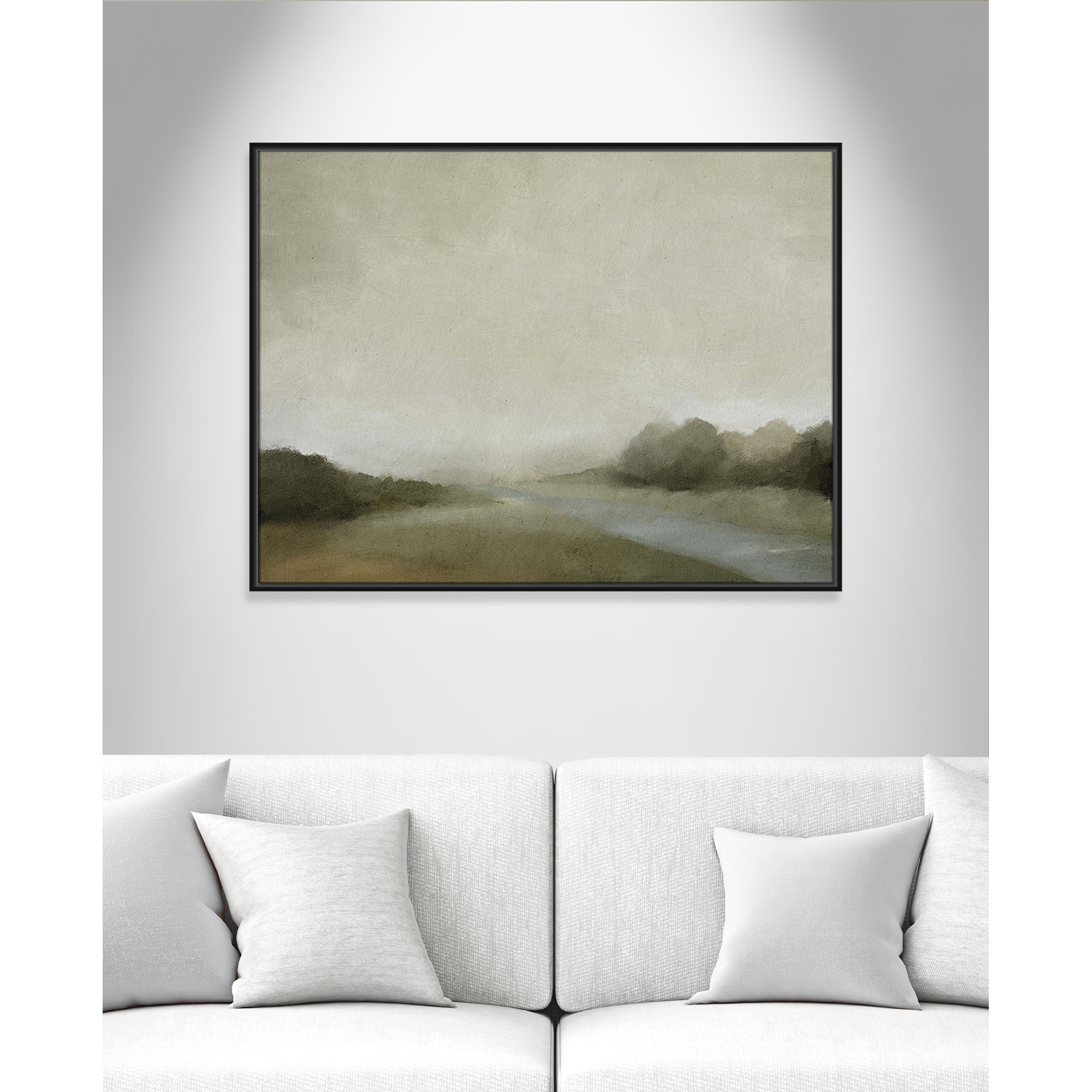 Vanora - Floater Frame Canvas, 31.5" H x 41.5" W, Black