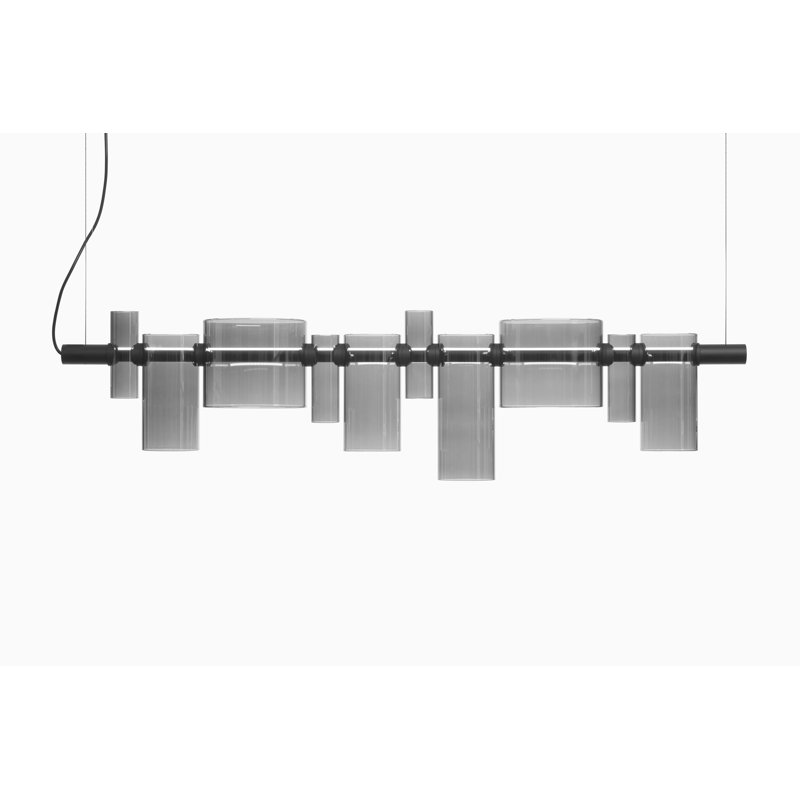 Dancing 2 - Light LED Pendant, Colorful, Smokey Gray