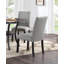 Chaise parsons en tissu gris Dayvonne