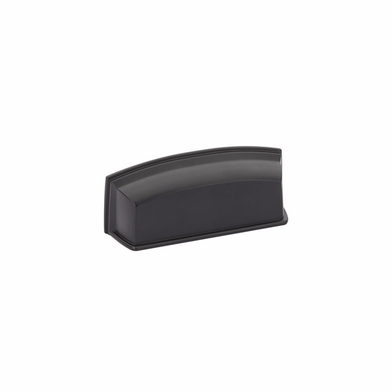 Menlo Park Cup / Bin Pull, Matte Black
