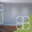 Panneaux muraux décoratifs en acrylique Englewood, très petit, l 7 3/8 po x H 7 3/8 po x T 1/8 po, blanc-1830664522-1830664524