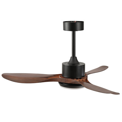 Modern Ceiling Fan With Light, Featuring 3 Abs Plastic Blades, Remote Control Operation, Reversible Dc Motor, And Dimmable Led Lighting