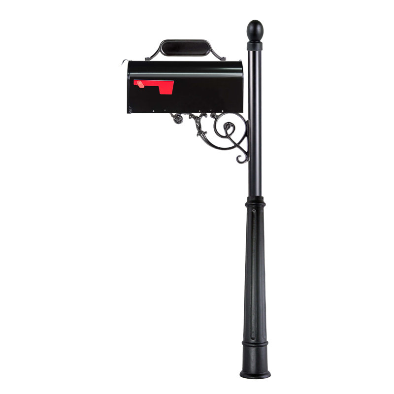 Cast Aluminum Post Mounted Mailbox