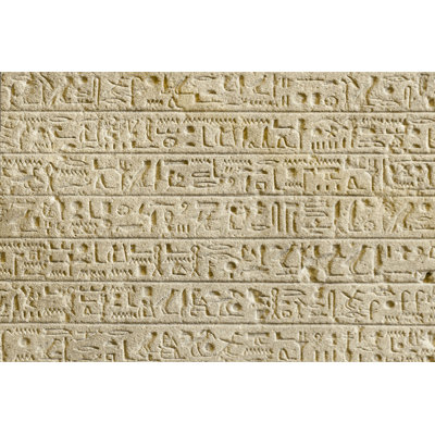 «Dazhanae Egyptian Hieroglyph», photographie sur toile tendue