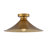 Cone Semi-Flush Mount in Brushed Gold