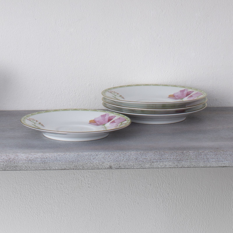 Soucoupes à pavot Noritake, 6 po