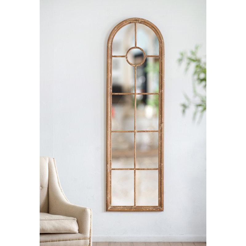 Miroir demi-rond allongé