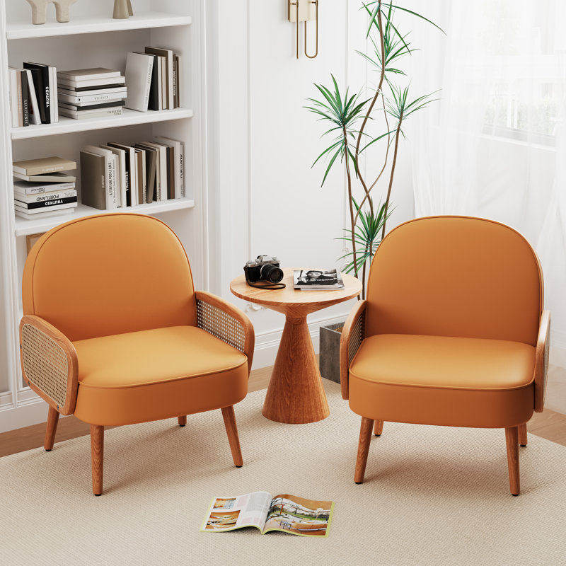 Ensemble de 2 fauteuils rembourrés, Polyester brun Hema