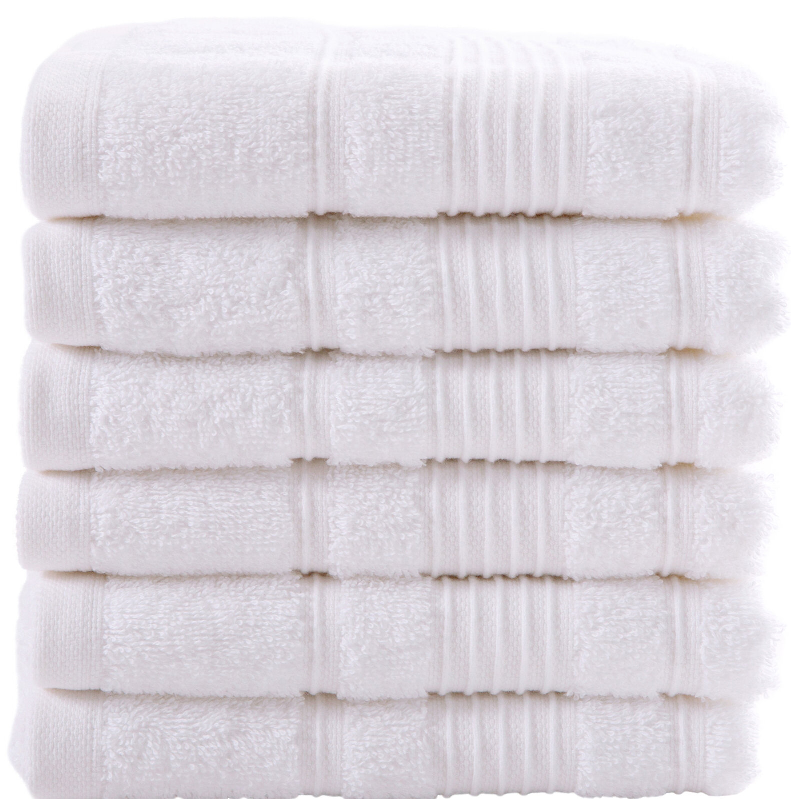 Darcelle 6 Piece Turkish Cotton Towel Set Charlton Home Color: Bright White