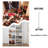 Bamboo White Multi-Tier Free Standing Stackable Shoe Rack for Entryway