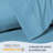 LuxClub 2 PC Denim Queen Performance Microfiber Solid Pillowcase Set-119874909-119874930