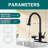 Topcraft Single-Hole Single-Handle Pull-Down Kitchen Faucet With Base Plate-125501514