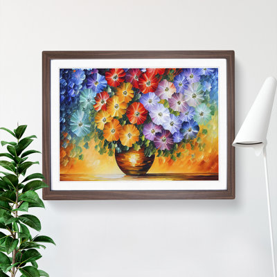 Assorted Flower Bouquet Vol.3 1 Piece Single Picture Frame Wall Art