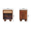 Alvenia 45cm W Solid Wood Bedside Table