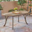 Table de salle à manger 70 po en bois - Ajout de patio gris élégant au look moderne pour le divertissement