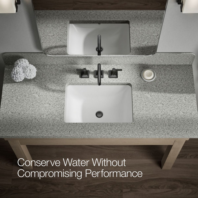 Venza Widespread Bathroom Sink Faucet 1.2 GPM, Matte Black