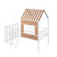Lit mezzanine simple en métal avec toit-1851276843