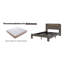 Structure de lit plateforme en bois avec tête de lit à DEL avec rangement et 2 ports USB-1104165176-1104165180