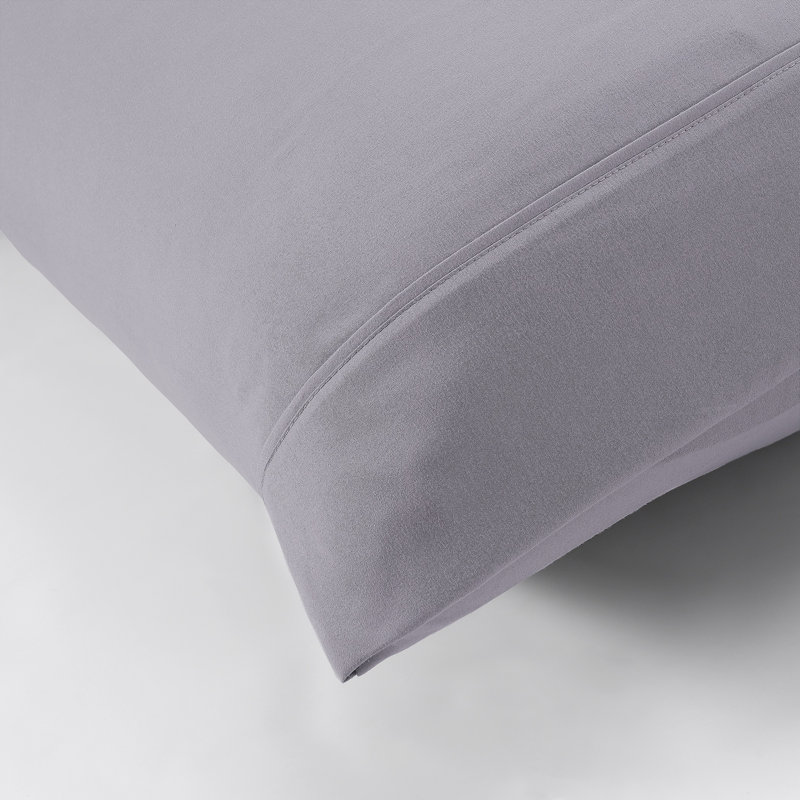 Ensemble de draps en microfibre 4 pièces Modern, Ensemble de draps pour grand lit avec 2 taies d'or, Lavande