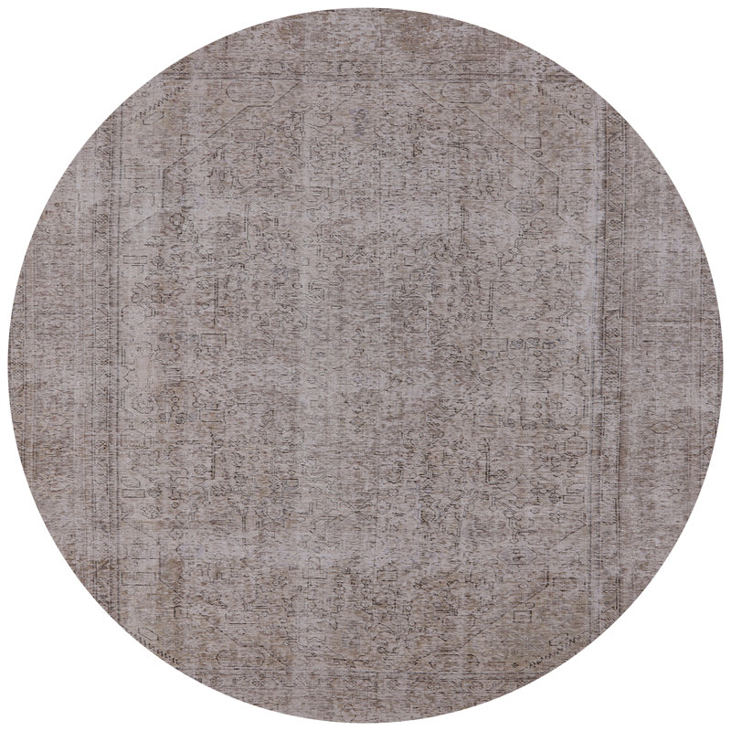 Tapis brun Samella, Rond 6 pi