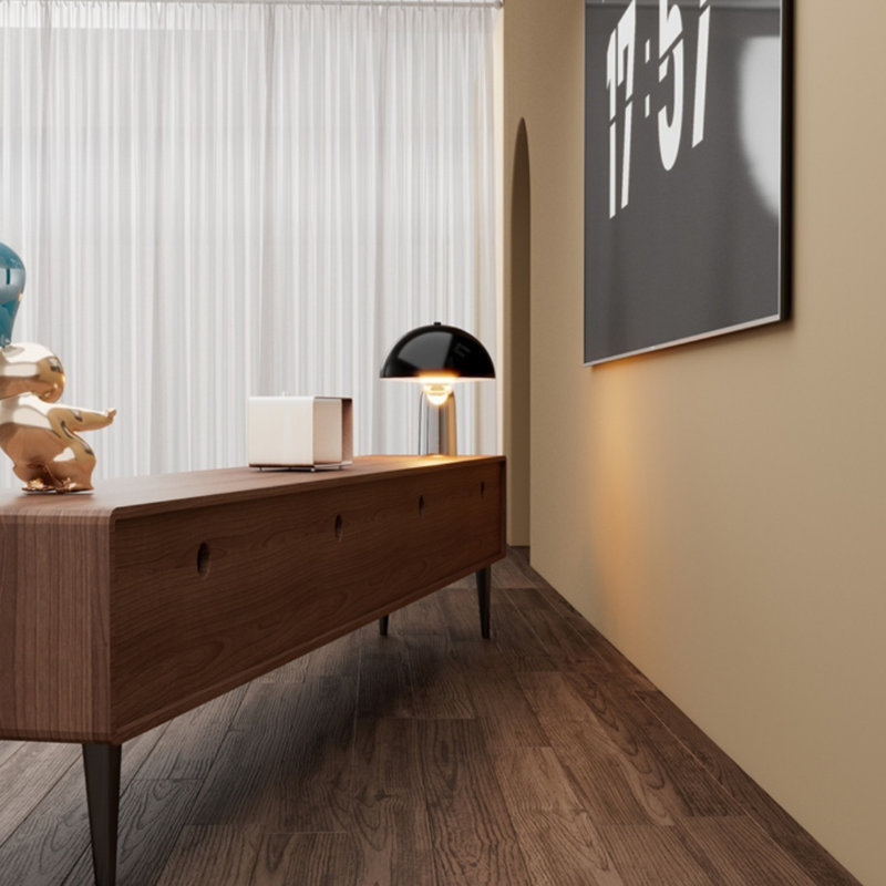 Console de salon moderne, H 16,93 po x L 78,74 po x l 15,75 po, Brun