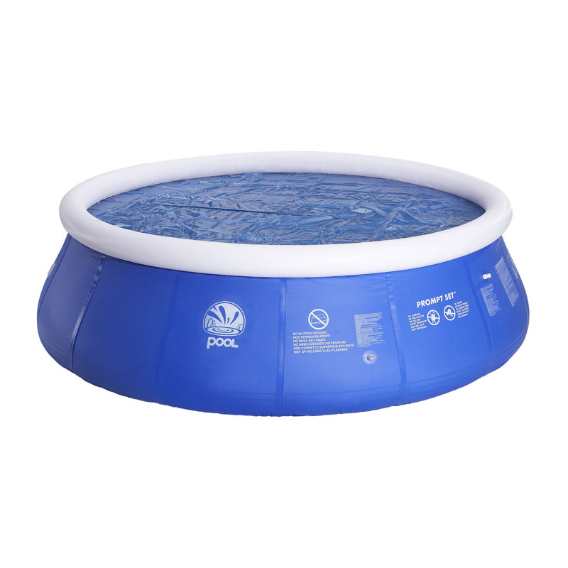 Couverture solaire ronde pour piscine flottante - 6,25 pi - bleu