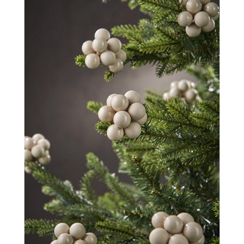 14.7cm Solid Colour Glass Bauble, Latte