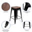 Tabouret à hauteur de comptoir 24 po Gladus-1635336333-1636743247-1740275197
