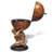 Globe Bar Wine Stand Atlas Design 16.5" x 16.5" x 33.5"