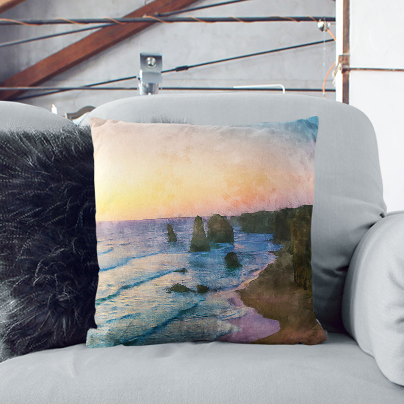 Square Throw Cushion, 55cm H x 55cm W x 20cm D