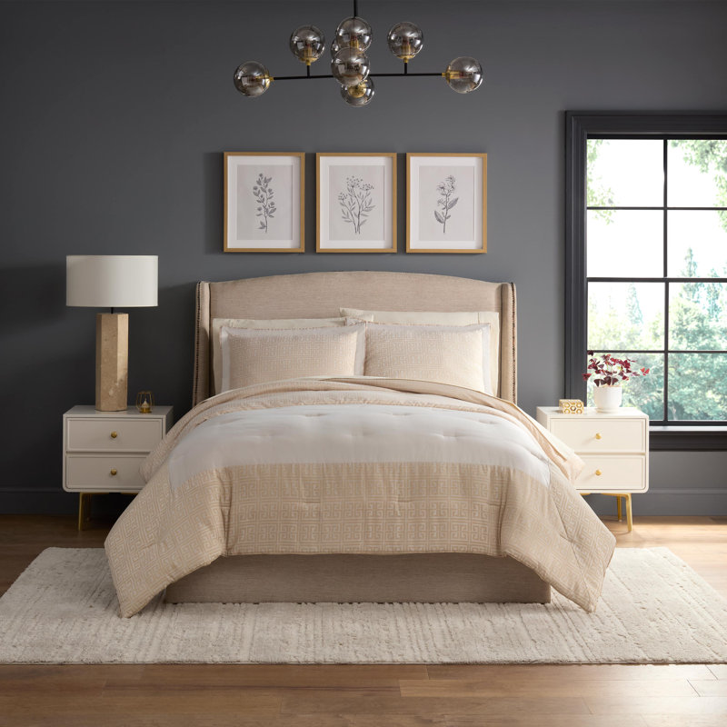 Martex Arcadia Dune Pebble Comforter Set, Twin Comforter + 1 Standard Shams