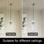 Luminaire suspendu 1 lumière Luxury-1259300289