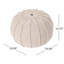 Pouf tricoté