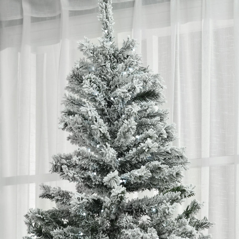 Arbre de Noël artificiel enneigé 7,5 pi