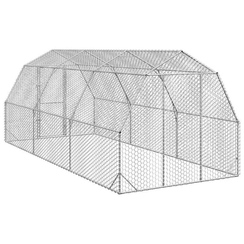  Grand poulailler durable en acier galvanisé