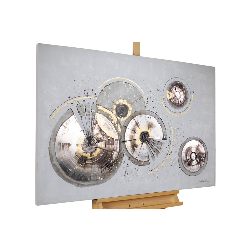 Hand -painted acrylic painting bygone times