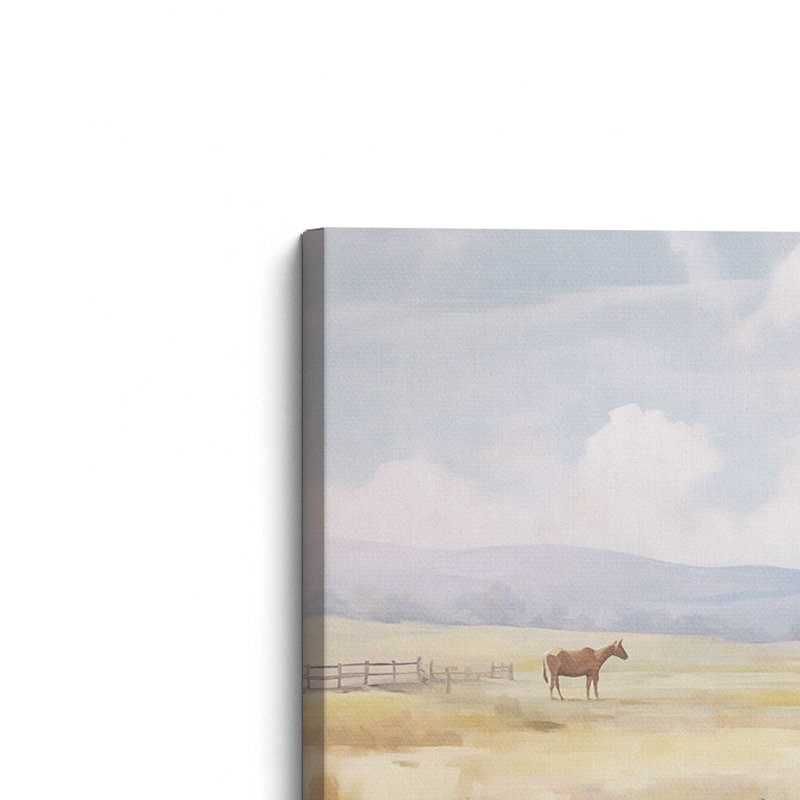 Impression sur toile Peaceful Farmhouse Meadow, Toile tendue, H 20 po x l 30 po x P 1,25 po