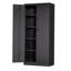 71"H Metal Garage Storage Cabinet, Black Tool Steel Locking Cabinet With Doors And 4 Shelves, Tall Cabinets For Garage Storage Systems Lockable File Cabinet For Home Office, Classroom/Pantry-1994256685