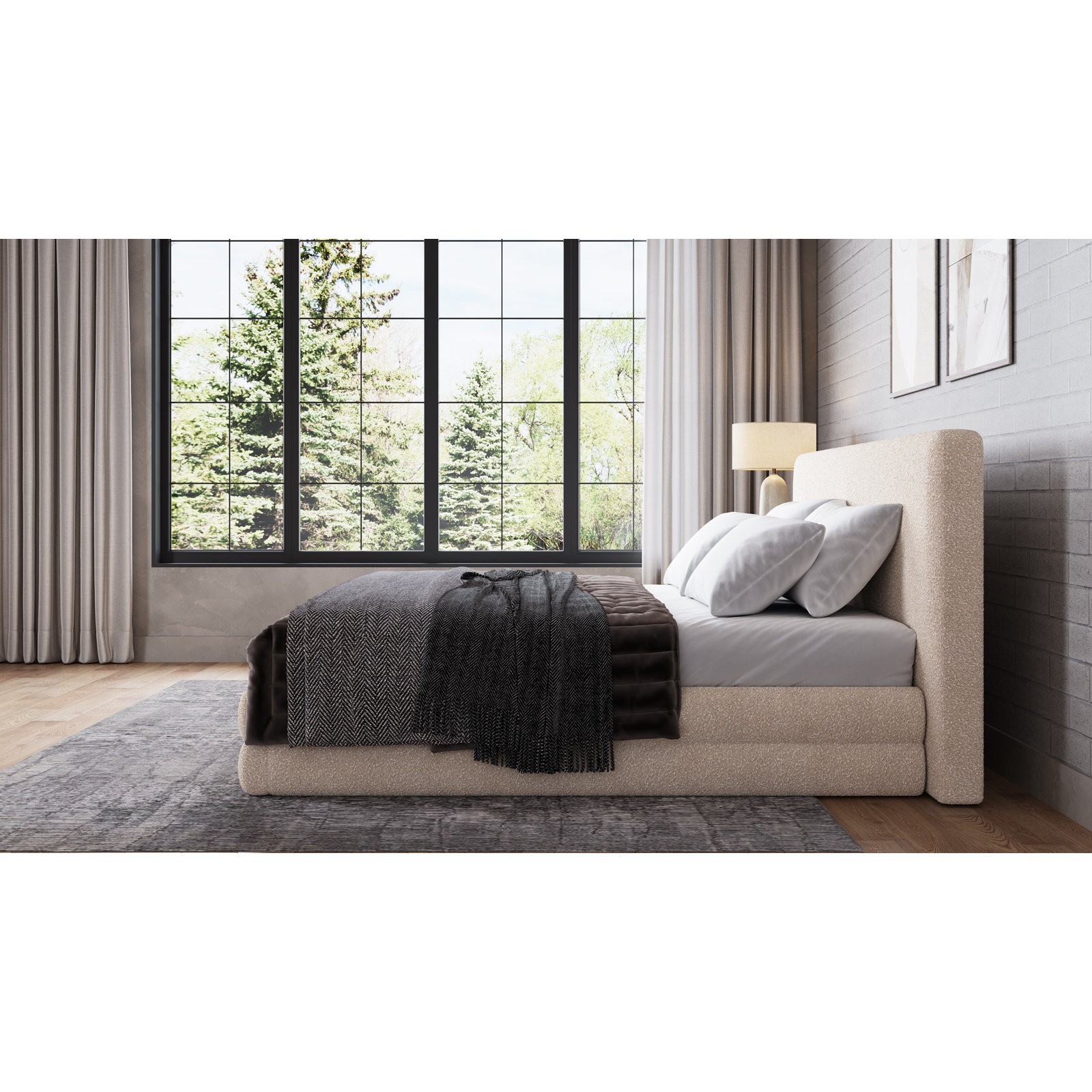 Viski Platform Bed, King