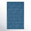 Tapis bleu tissé à la main Caris-1263223028